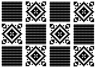 Abstract pattern, geometric ethnic pattern, Navajo seamless vector, Thai native ethnic art, American pattern pattern.