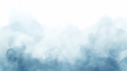 Fototapeta premium Abstract Blue and White Foggy Background