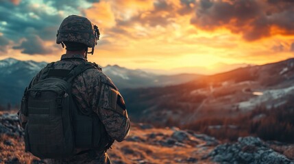 Army soldier in an educational training program, balancing military duties with higher education in a dynamic learning environment