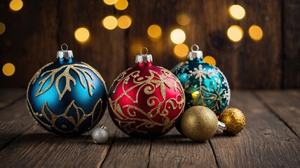 chrismas baubles and vary of decoration