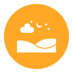 Obraz premium Moon Landscape Icon