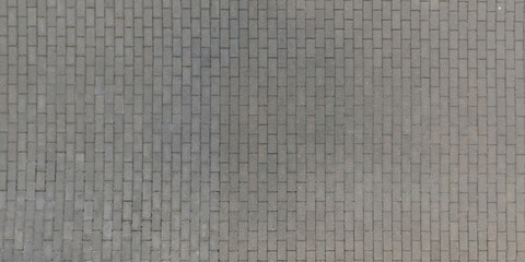 top view of surface of pedestrian path with paving slabs