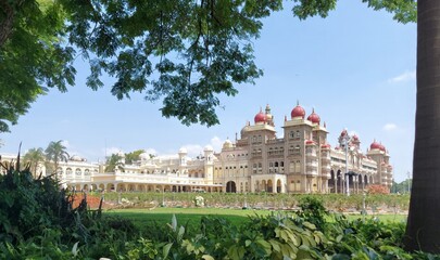 Mysore Palace, also known as Amba Vilas Palace, is a historical palace and a royal residence. It is located in Mysore, Karnataka, India. 
It used to be the official residence of the Wadiyar dynasty. 