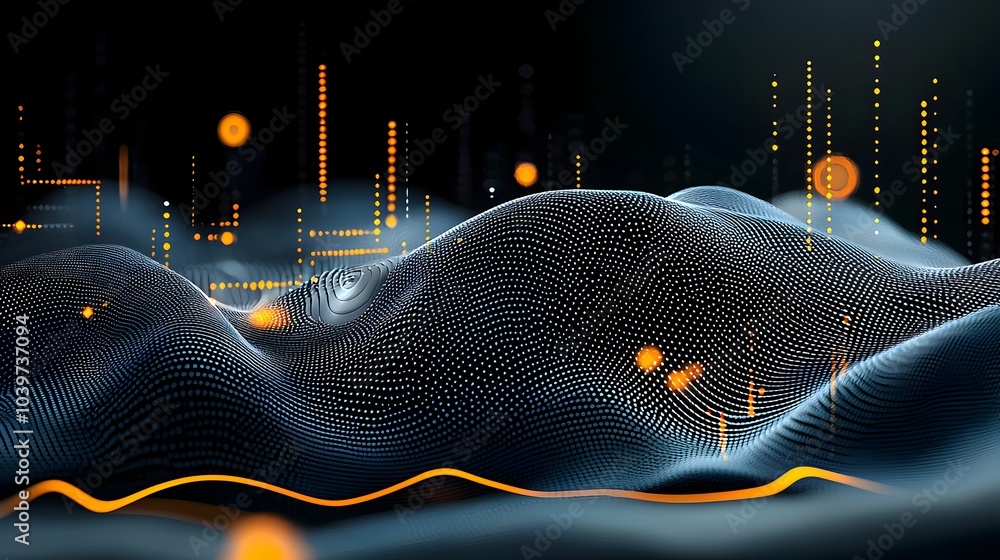Poster Mesmerizing Glowing Mesh Gradient Curves Flowing like Liquid Neon Waves Abstract Background  Captivating digital art with dynamic futuristic and visually striking design