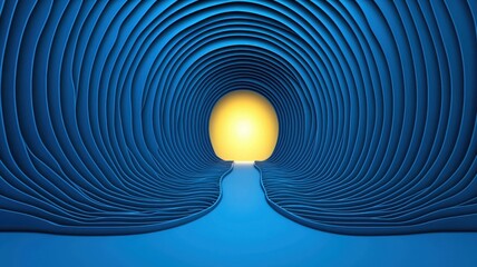 Path to Business Success - Minimalist Design Leading to a Bright Future