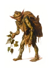 Fototapeta premium Fantasy goblin character illustration
