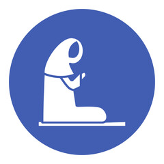 Muslim Praying Icon
