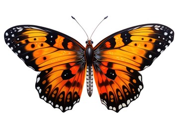 Naklejka premium Butterfly insect animal yellow.
