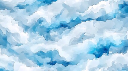 Obraz premium Abstract Blue and White Watercolor Texture Background