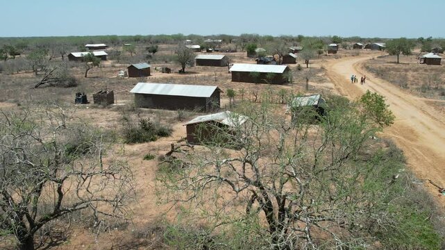 Village houses in Malindi Kenya