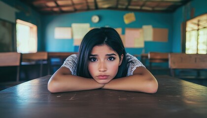 A student is bored in class 