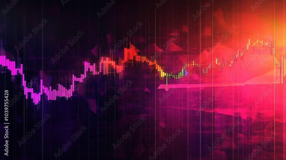 Poster abstract colorful data visualization background