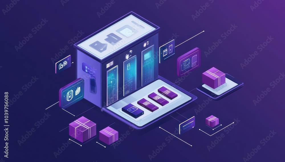 Poster smart warehouse management system using augmented reality technology to identify package picking and