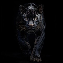 Front view of Panther on dark background