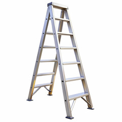 ladder on white background