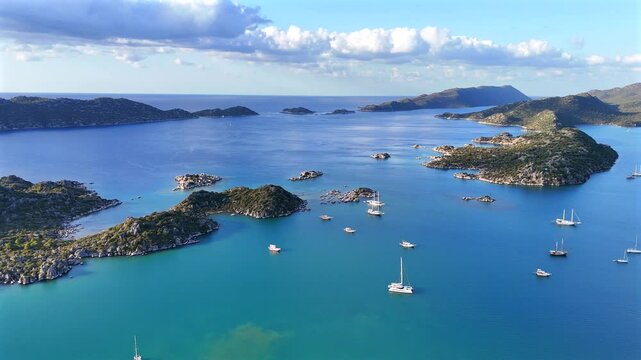 Kekova is a small Turkish island near Demre district of Antalya province which faces the villages of Kalekoy.