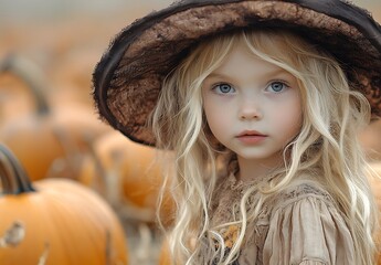 adorable child sporting a whimsical hat,
