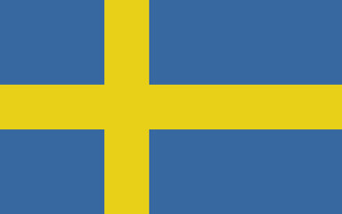 Obraz premium National flag of Sweden that can be used for celebrating Sweden national days. Vector illustration
