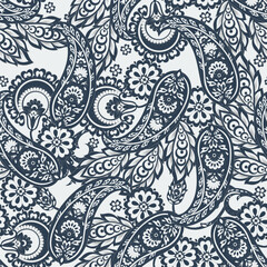 Paisley Damask ornament. Floral Seamless Vector pattern
