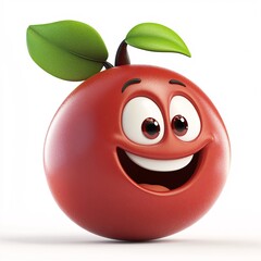 Obraz premium A cartoon jujube with a cheerful face