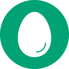 Egg glyph circle icon