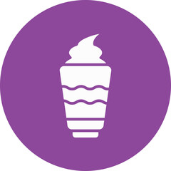 Mousse glyph circle icon