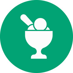 Sorbet glyph circle icon