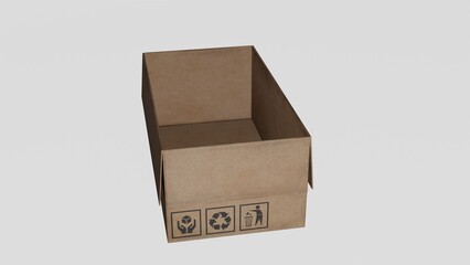 Fototapeta premium cardboard box