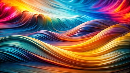 Abstract Flow Background with Wave Lines Creating Motion Illusion for Dynamic Visuals and Creative Design