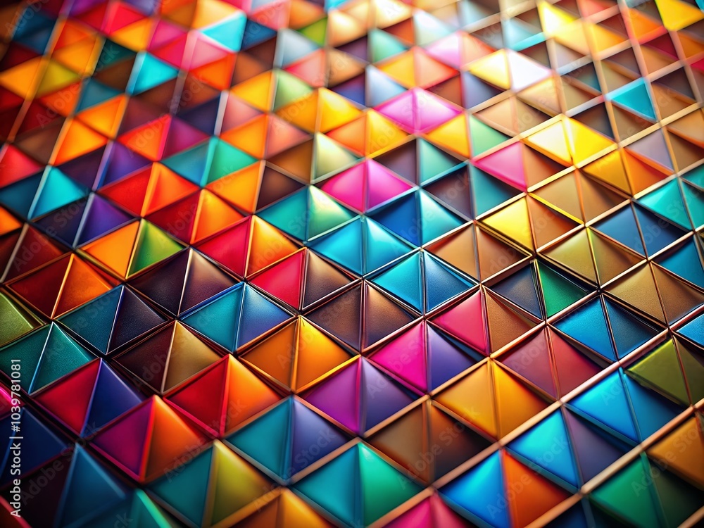 Poster abstract geometric background with overlapping triangles for modern design projects