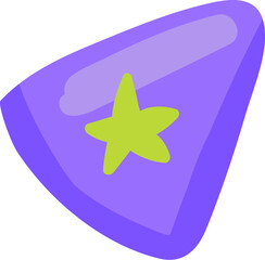 A vibrant vector illustration of reverse symbol in joyful cartoon style. A lively music festival or celebration with joyous atmosphere. Music cafe or club decoration. Elements for birthday parties, sc