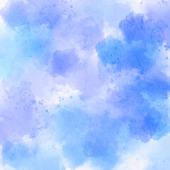 Blue abstract watercolor texture background. Watercolor brush painted paper texture background vector.