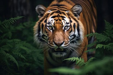 Fototapeta premium Tiger wildlife animal mammal.