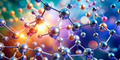 Abstract Molecules Design for Medical Background - Molecular Structure with Circles for Flyers and Banners