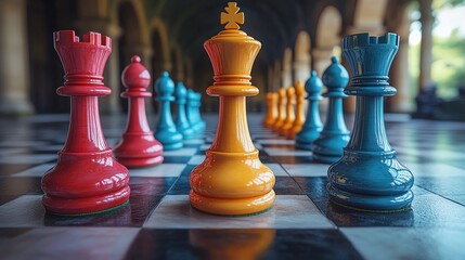 Chess Strategy and Investment Portfolio Concepts