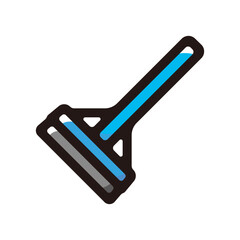 Floor Squeegee outline icon for graphic design, apps and websites