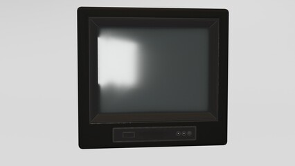 old wooden tv