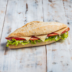 Pork tenderloin baguette