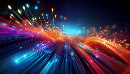 Fototapeta premium optical fiber background