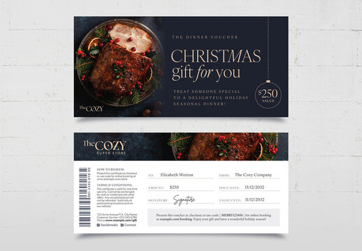 Christmas Gift Certificate Layout