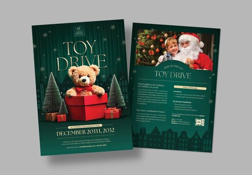 Christmas Toy Drive Flyer Layout