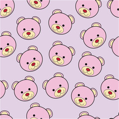 seamless bear pattern