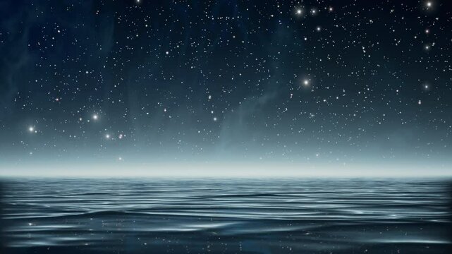 A Night Sky With Stars Over The Ocean And A Bright Moon Arctic Sea At Night With Stars And Northern Lights Underwater Photography Fiction Writing
