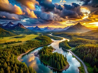 Aerial Perspectives on Nature's Splendor: Captivating Landscape Photography