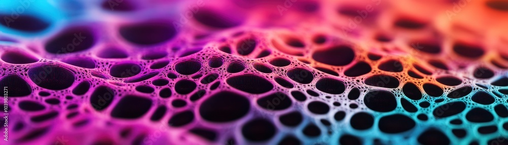 Aufkleber vibrant bubble texture with vivid colors and intricate patterns, creating an abstract and visually s