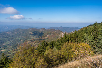 Nature and viewpoints of the mountain Bobija in Western Serbia, near the town of Valjevo. A nature reserve with hiking, landscape trails and a natural background.