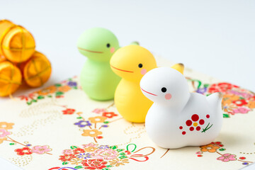 巳年（へびどし）の年賀状素材　干支
