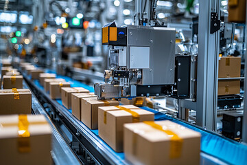 Efficient automated packaging system in a modern warehouse environment