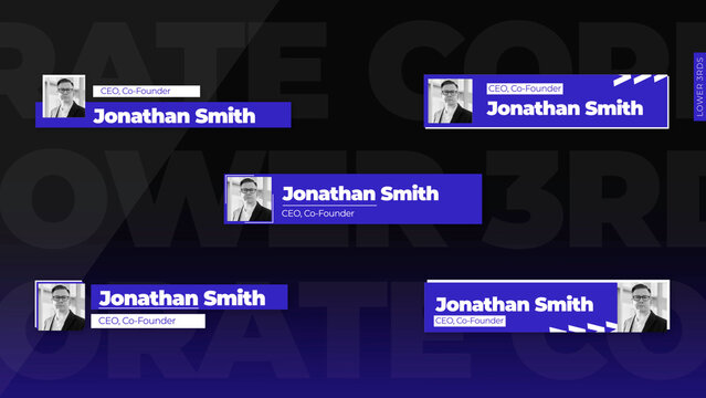 Lower Thirds: Modern Corporate