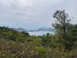 Hong Kong Dragon Trail Hiking on the  Water Oceanside Island China Guangdong Macau Area